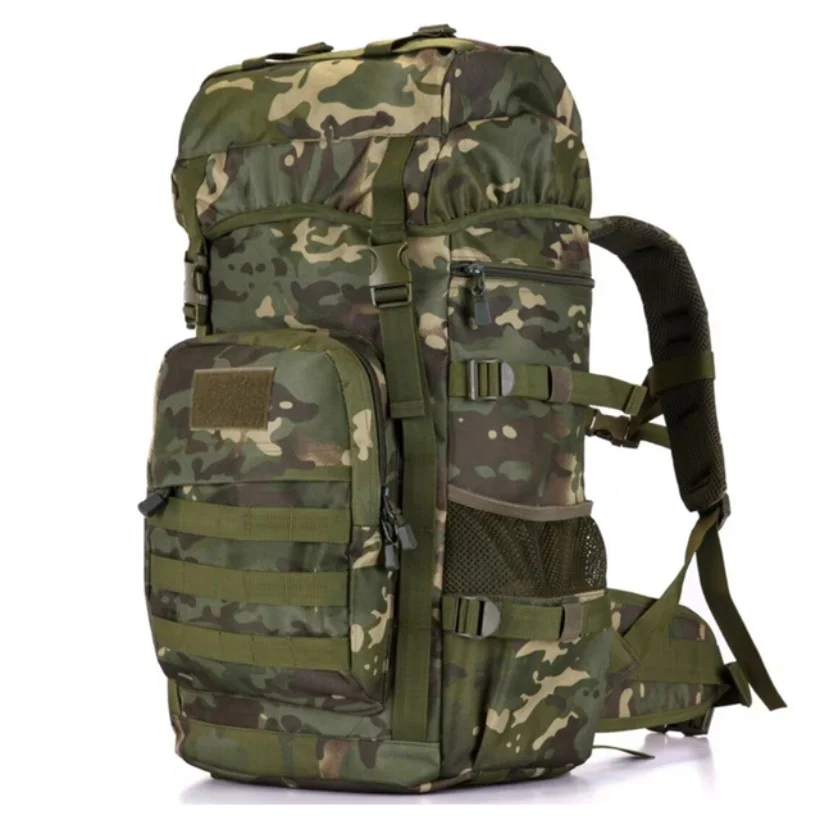 

50L Backpack Large Tourism Military Tactics Large Capacity for Men Nylon Army Climbing Hiking Travel Mochila Camouflage Backpack