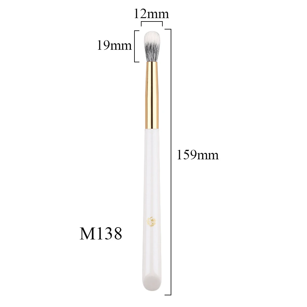 M138 전문가용 수제 메이크업 브러쉬 라운드 아이섀도우 블렌딩 브러쉬 부드러운 사이코호 염소털 화장품 도구 메이크업 브러쉬