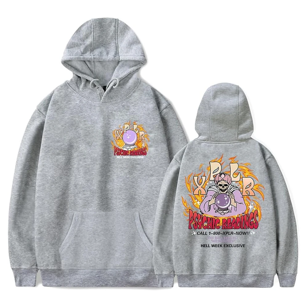 XPLR Psychic Reading HW Hoodie Sam and Colby Halloween Cosplay Merch Long Sleeve Women Men Hooded Sweatshirt Funny Clothes