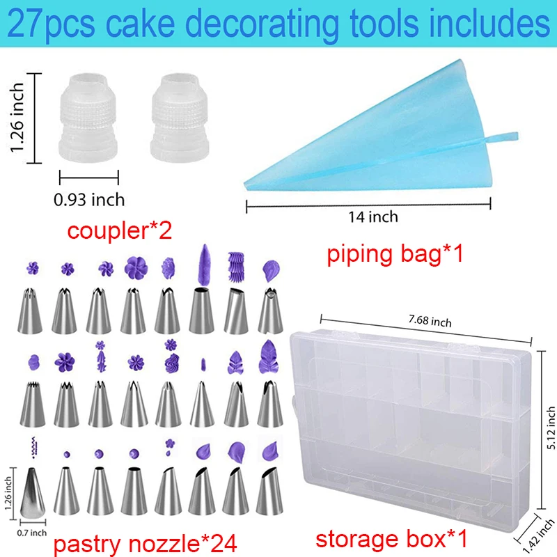 cake decorating tip set Pastry Socket Cake Nozzles for Confectionery Professional Set Icing Cream Piping Tips Cookies Cupcake Cake Decorating Tool