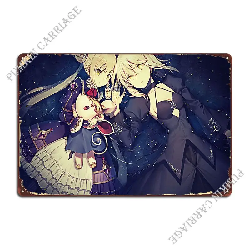 

Fate Stay Night Metal Signs Pub Designer Wall Decor Bar Cave Club Tin Sign Poster