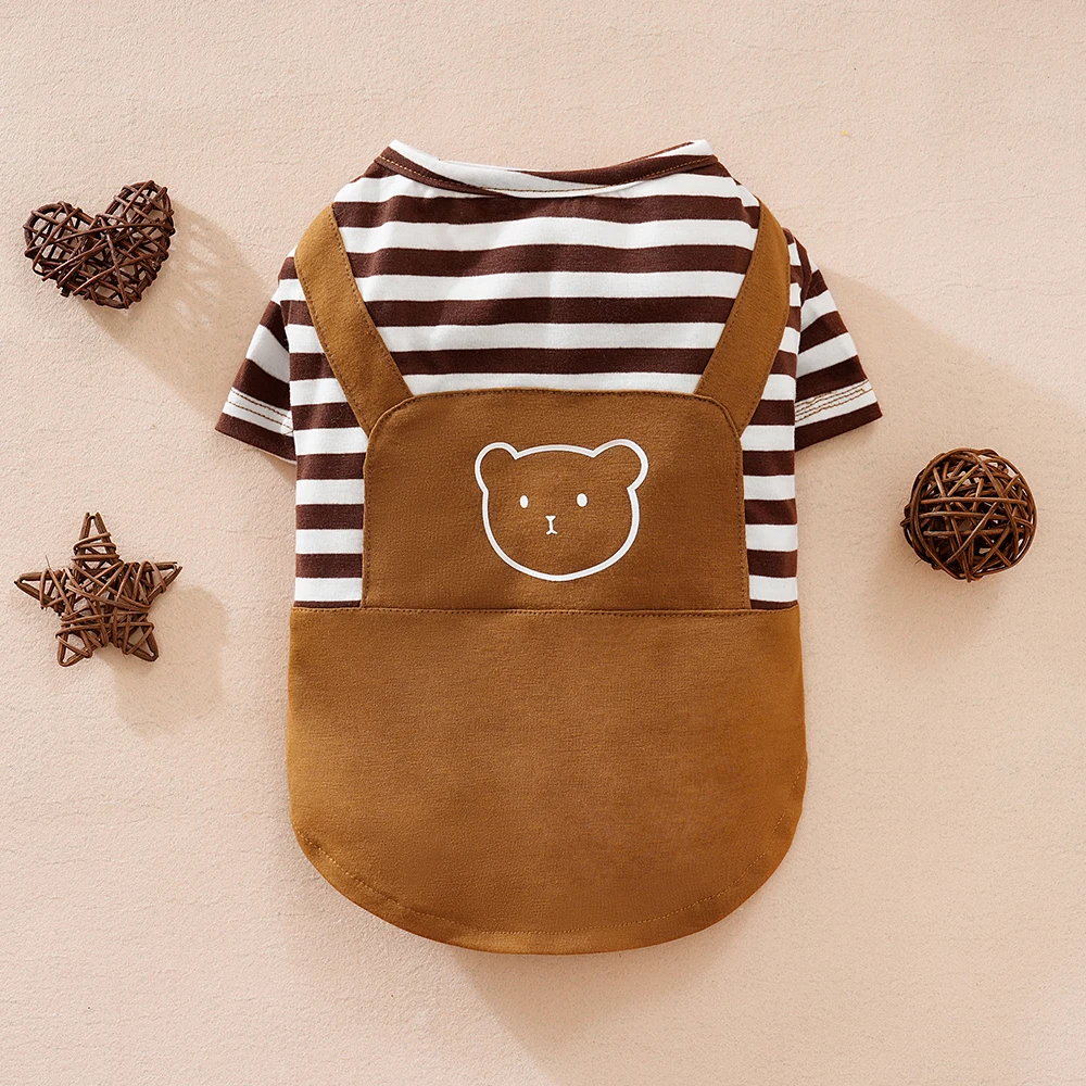 Small Dog Overalls Summer Bear Pomeranian Teddy Pet Clothes