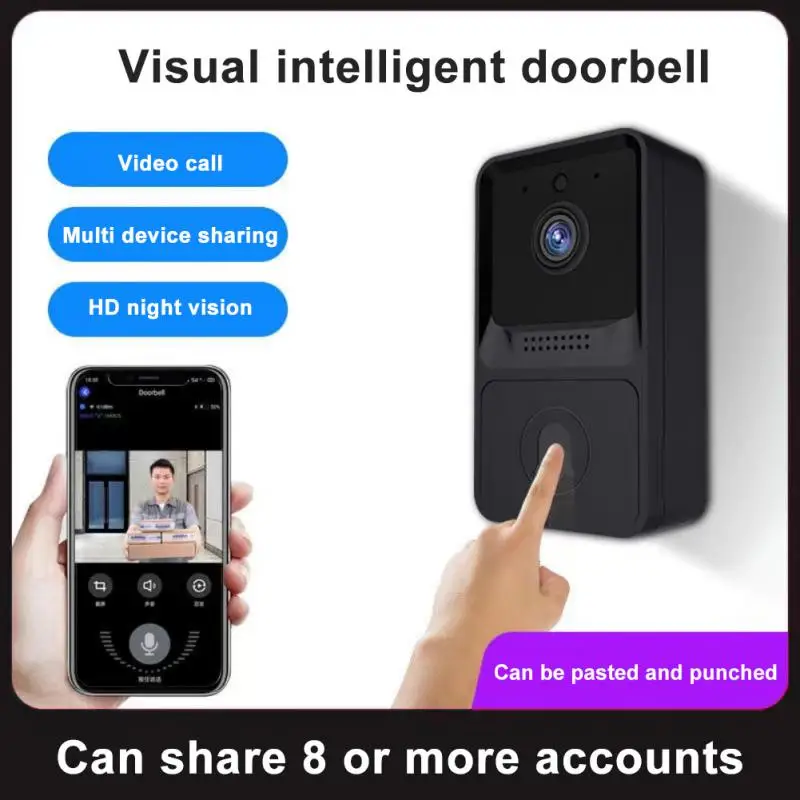 

X1 Smart Wifi Video Doorbell Wireless HD Camera PIR Motion Detection IR Alarm Security Smart Home Door Bell Intercom