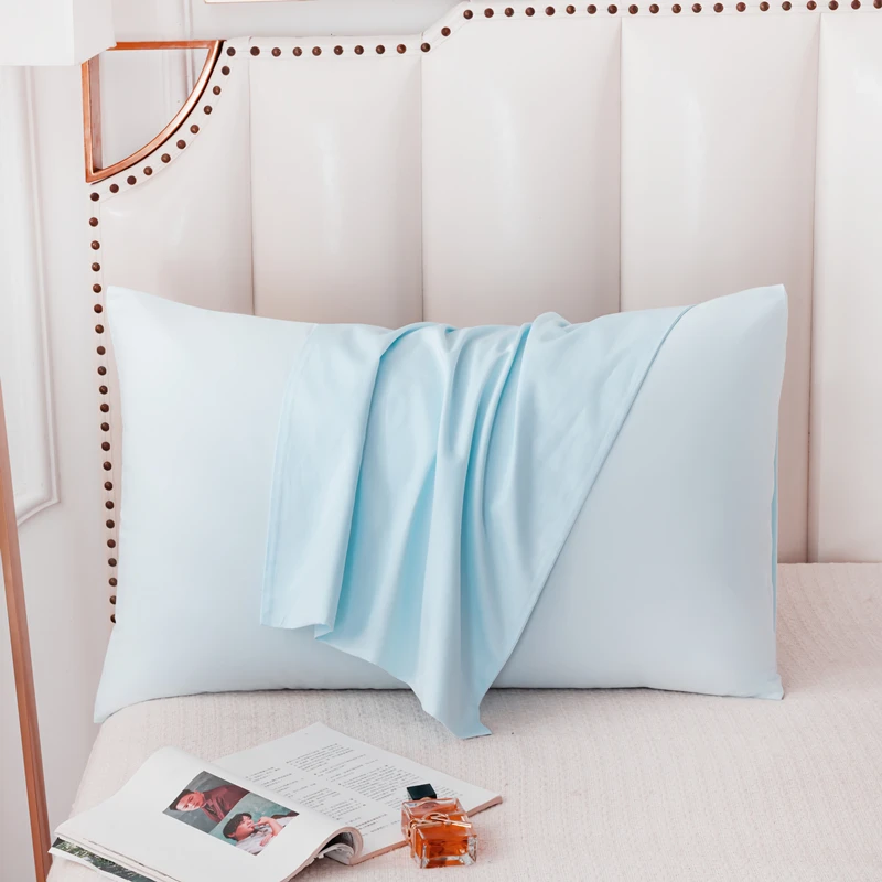 Pillow Case Pure Cotton Envelope Pillowcover High-Quality Solid Color Pillowcase Bedding Sleep Pillow Cover 4