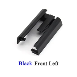 Car Interior Black Seat Rail Trim Cover Sliding Track Replacement (Black Front Left)