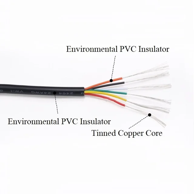 43630-24bb80.jpg fil de cuivre 10M UL2464 30 28 26 24 22 20 18AWG Fil Électrique Gainé Canal