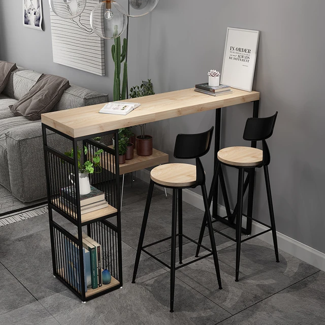 theater eenzaam vijver Eenvoudige Massief Houten Bar, Woonkamer Hoge Been Tafel, Multifunctionele  Keuken Balkon Lange Tafel, muur Bar Tafel, Tafel En Stoel _ - AliExpress  Mobile