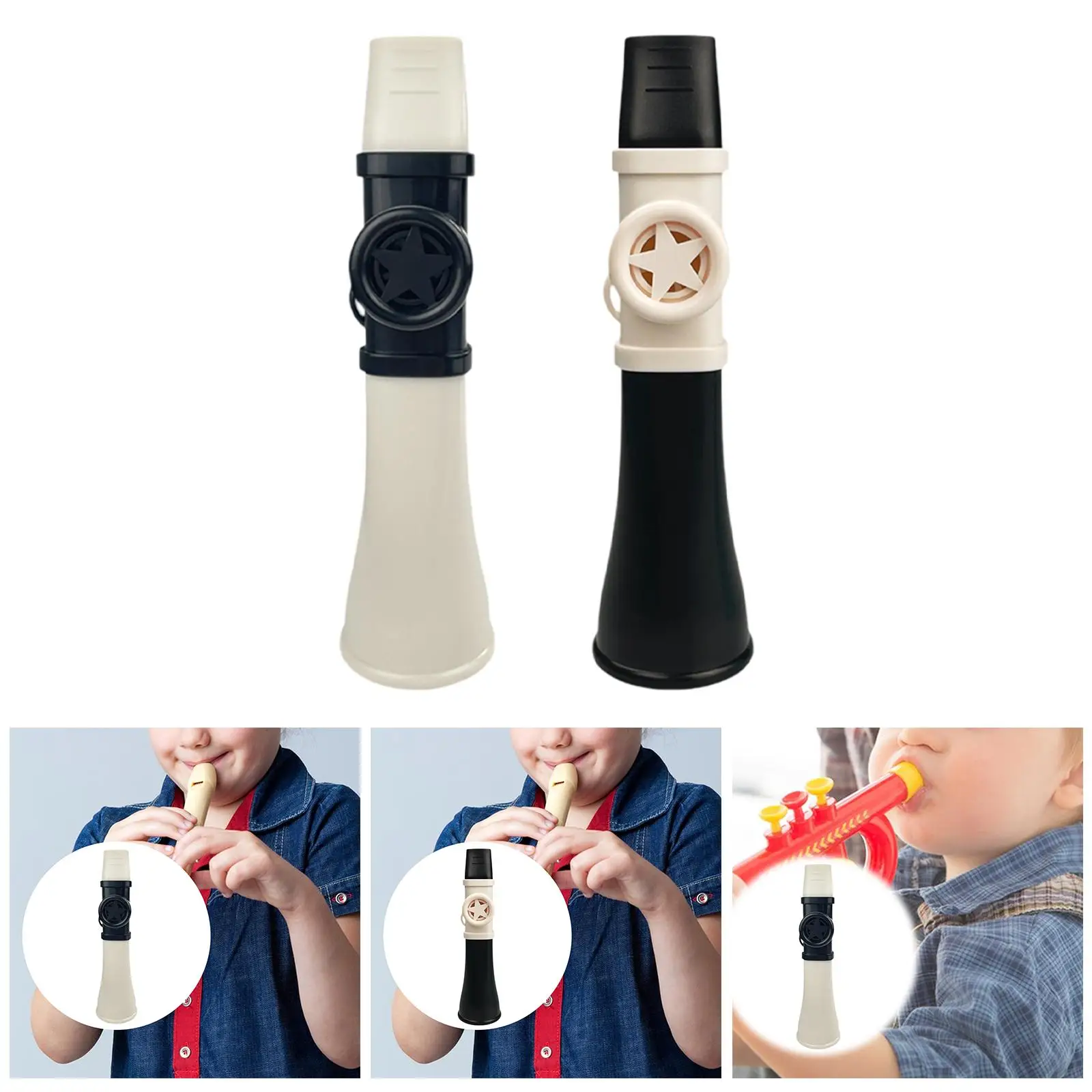 모든 연령대를 위한 미니 카주 쉽게 연주할 수 있는 경량(멤브레인 필요 없음) ..