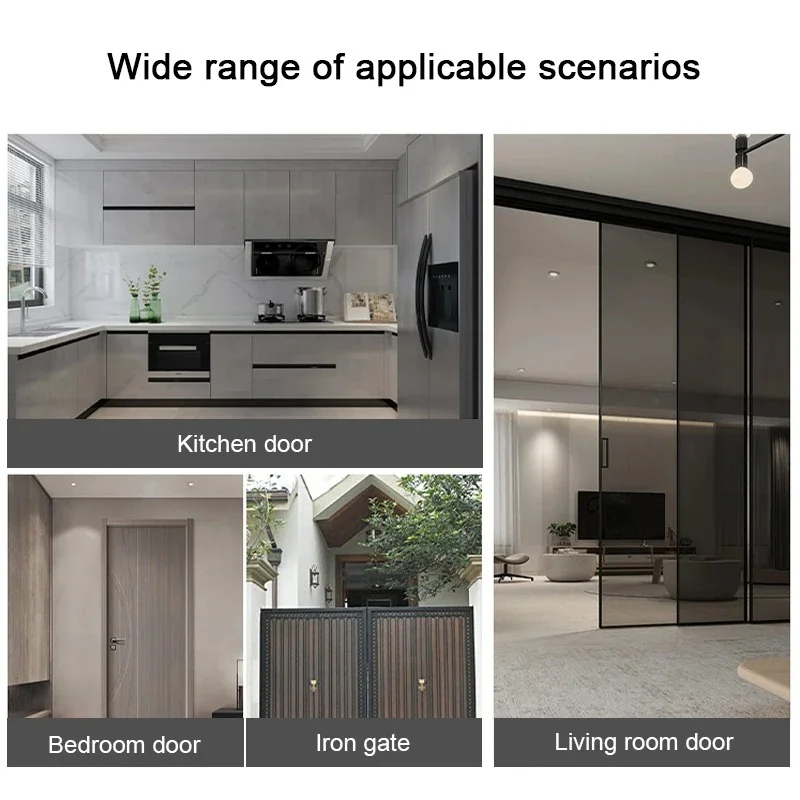 Hidden Safety Door Zinc Alloy Chain Lock Extruded Door Latch Anti-theft Door Lock Home Hotel Security Locks Hardware Accessories