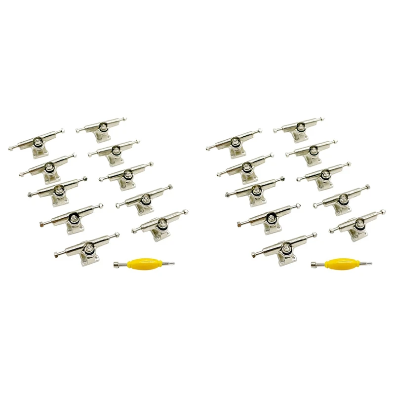 

20 Pcs 29Mm Fingerboard Trucks Finger Skateboard Deck With Nuts With Spanner Screwdriver For Finger Skateboards