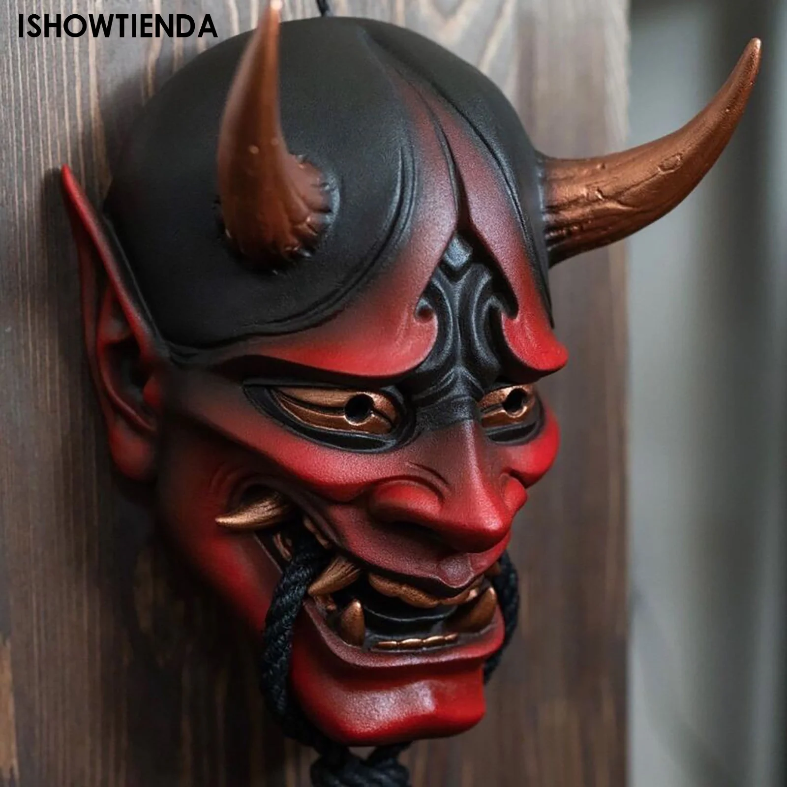 

Японские брикет, Хэллоуин, ужасные лицевые маски, латексные реквизиты для косплея, маски пражны, японская Маскарадная маска самурая