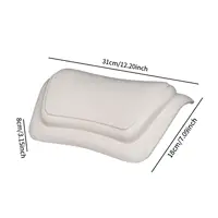 หมอนอาบน้ำสำหรับอ่างอาบน้ำ ที่พักศีรษะในอ่างอาบน้ำ รองรับคออย่างสบายด้วยฐานดูดติดแน่น ป้องกันการลื่นไถล อุปกรณ์จำเป็นในห้องน้ำสำหรับผู้หญิง 6