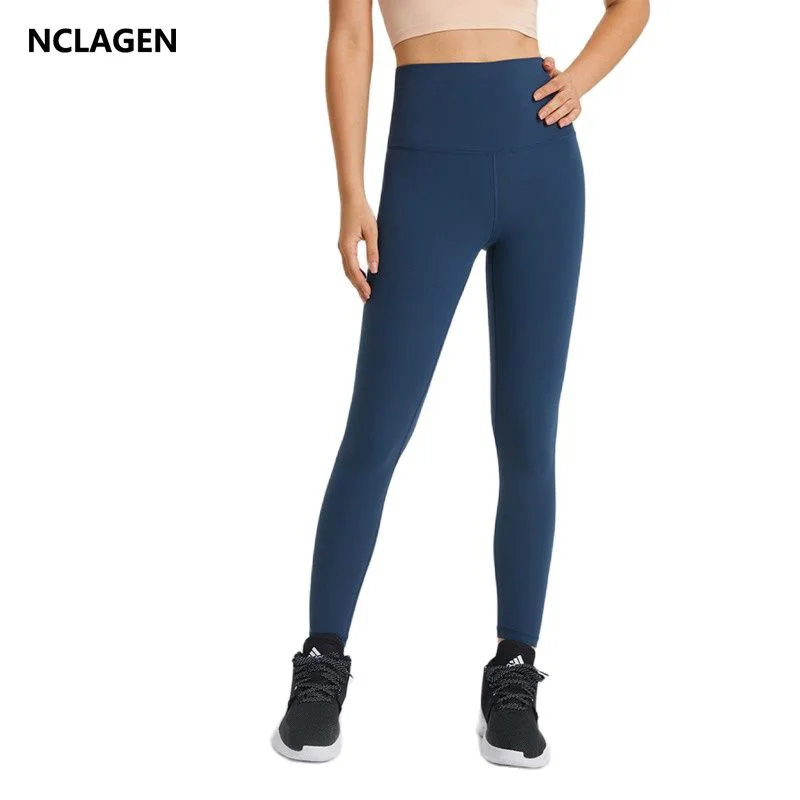 

NCLAGEN Naked Feel Leggings Yoga Pants For Women High Waist Hip Lifting Fitness Gym Buttery-Soft Comfort Running Workout Tights