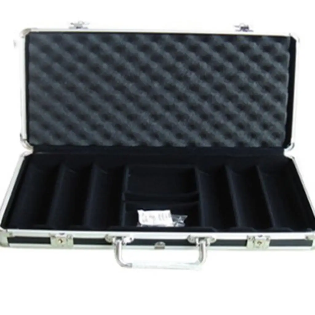 Poker Chip Carrier (300 Count) Poker Chip Case Made of Aluminum Alloy