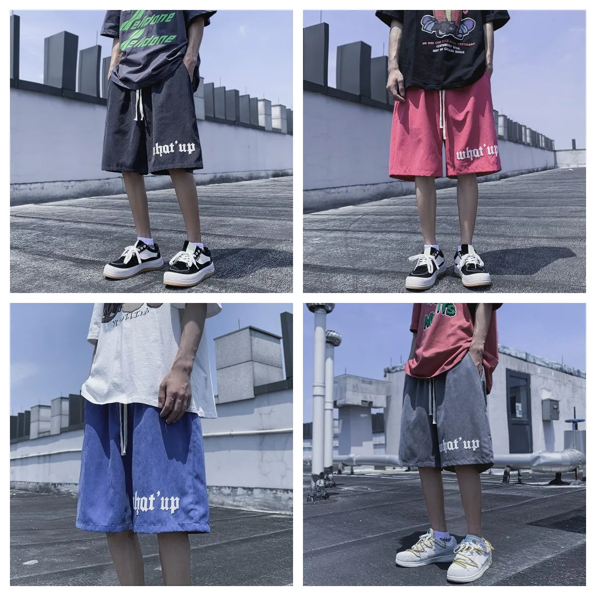 Casual Shorts Cotton Cashew Flowers Y2k Trendyol Men's Summer Pants Sports Baggy Women's Designer Wide Sweatpants Fashion