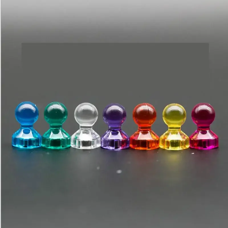 Colorful Magentic Pushpins Strong Magnet Fridge Push Pin Sticker Whiteboard Map Magnet Push Pin Home Office Supplies Wholesale