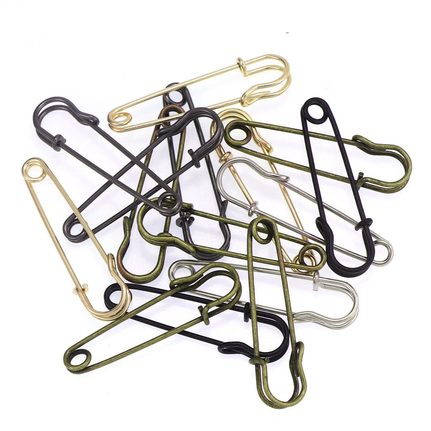 30Pcs 50mm Stainless Steel Safety Pins DIY Sewing Tools Accessory Needles  Large Safety Pin Small Brooch