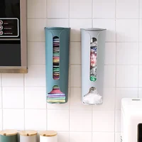 Wall Hanging Garbage Bag Storage Box Kitchen Plastic Bag Holder Organizer Bathroom Trash Bags Dispenser Kitchen Accessories 24cm 2