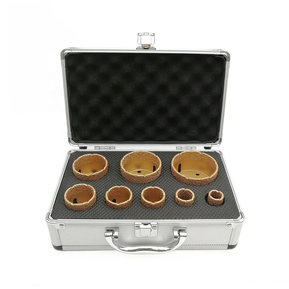 

Набор сверл SHDIATOOL, комплект насадок с алмазным наконечником 20/25/32/35/40/50/60/68 мм, для плитки, фарфора