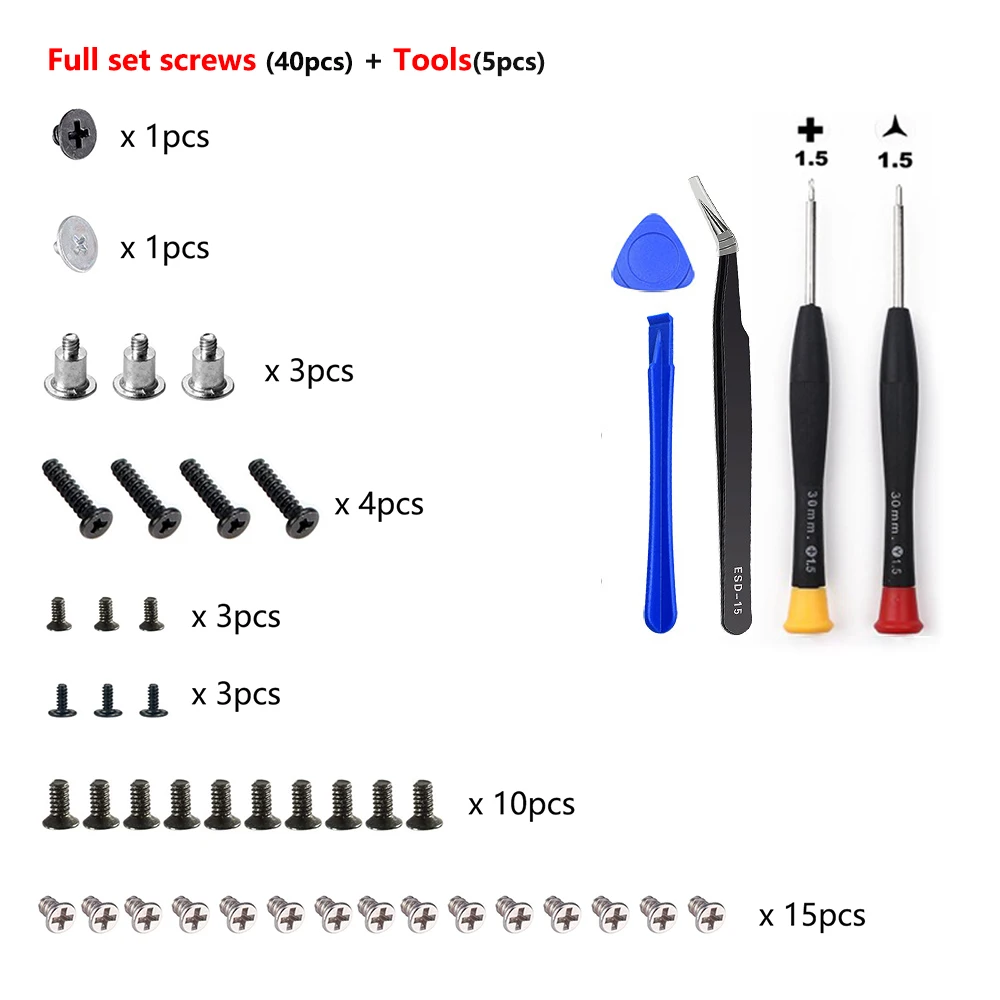 Comprehensive Screw Repair Kit for Nintendo Switch Joy-Con Controllers