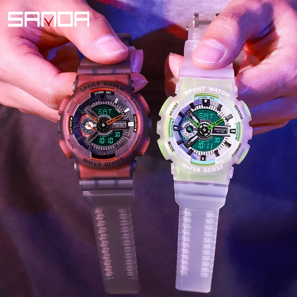 Snada Merk Heren Horloge Top Kwaliteit Led Digitale Luxe Shock Horloges Relogio Masculino Mannelijke Horloges Alle Functies Werkt
