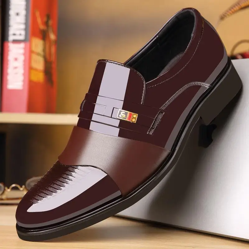 

Men Business Leather Shoes Soft-soled ShoesSlip on Dress Shoes Mens Oxfords Footwear High Quality Casual Leather Shoes for Men