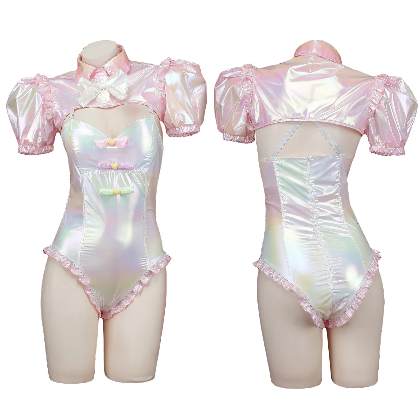 

Needy Girl Overdose Cosplay Costume Sexy Swimsuit Lolita Girls Beautiful Laser Jk Sailor Suit Halloween Daily Comic Con Outfit