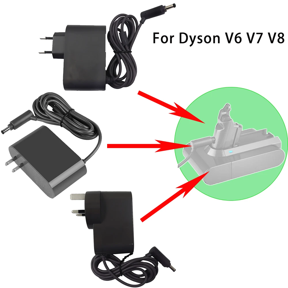 Fit for Dyson V6 V7 V8 DC62 0.8A Fast Charger Vacuum Cleaner Battery