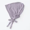 82 couleurs cravate dos sous-embouts mode femmes intérieur Hijab casquette musulmane Bonnet plaine islamique coton Spandex Jersey DEW sous-écharpe