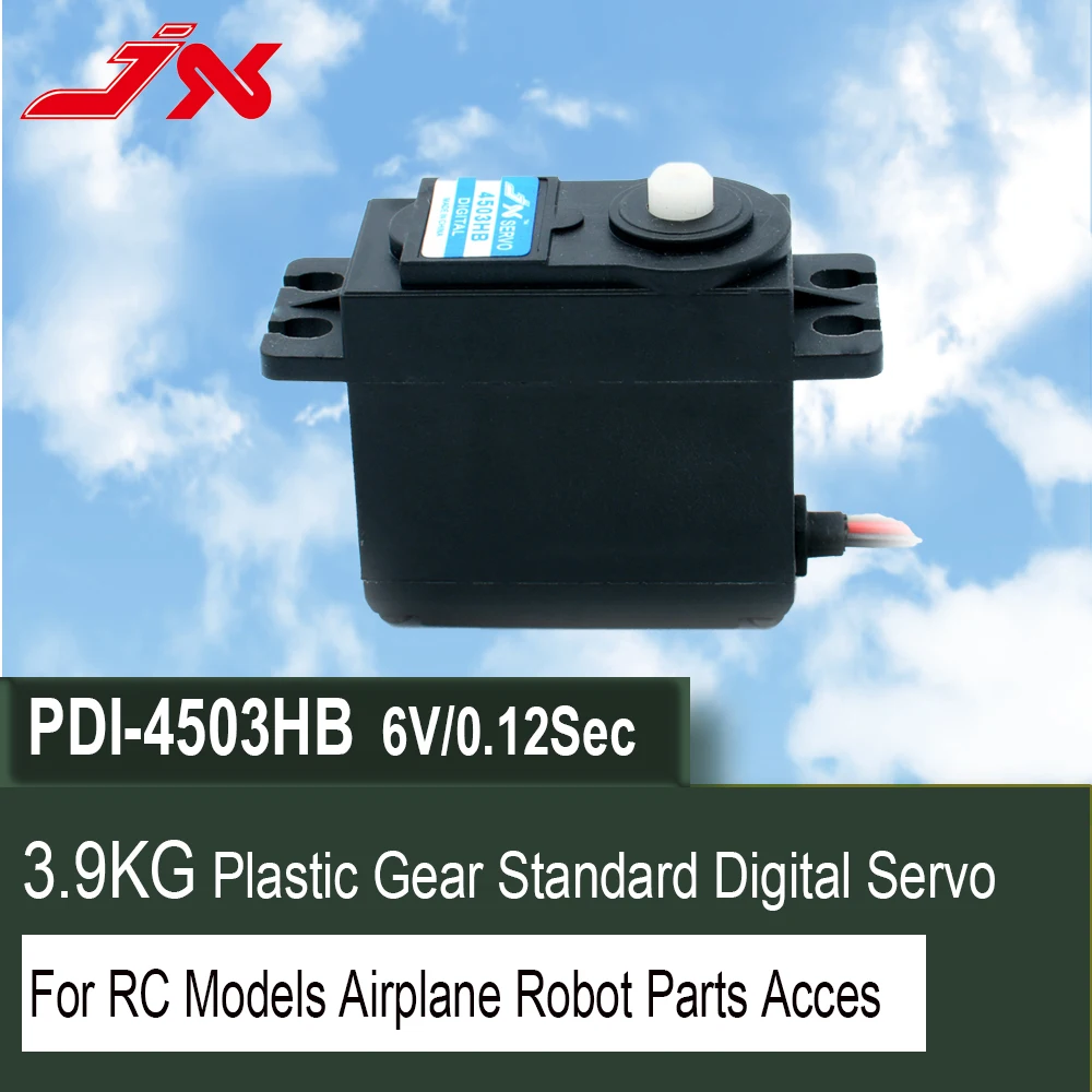 

JX Servo PDI-4503HB/PS-4503HB 3.95kg Plastic Gear Standard Digital/Analog Servo For RC Car Boat Racing Drone