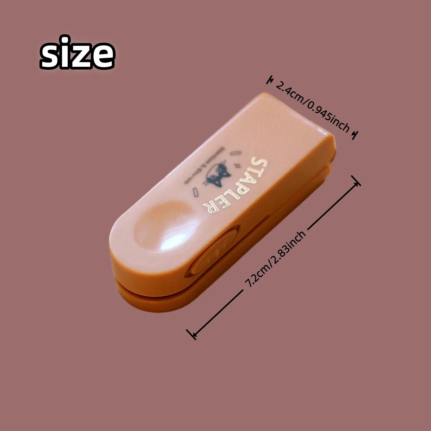 1pc Portable Stapler, 10 Capacity, ABS+ Metal Construction, Compatible with 24/6, 26/6 Stapler, Suitable for Office Schools - 4