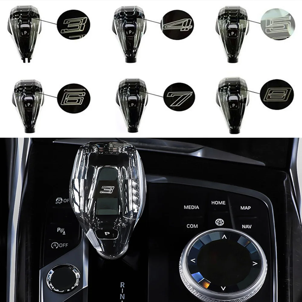 Crystal Threepiece Set Gear Shift Knob For Bmw X3 X4 X5 X6 X7 Series G