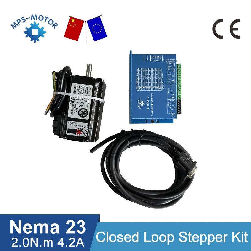 Nema 23 Stepper Motor Kit Nema 23 Closed Loop Stepper Motor Kit - 3Nm ...