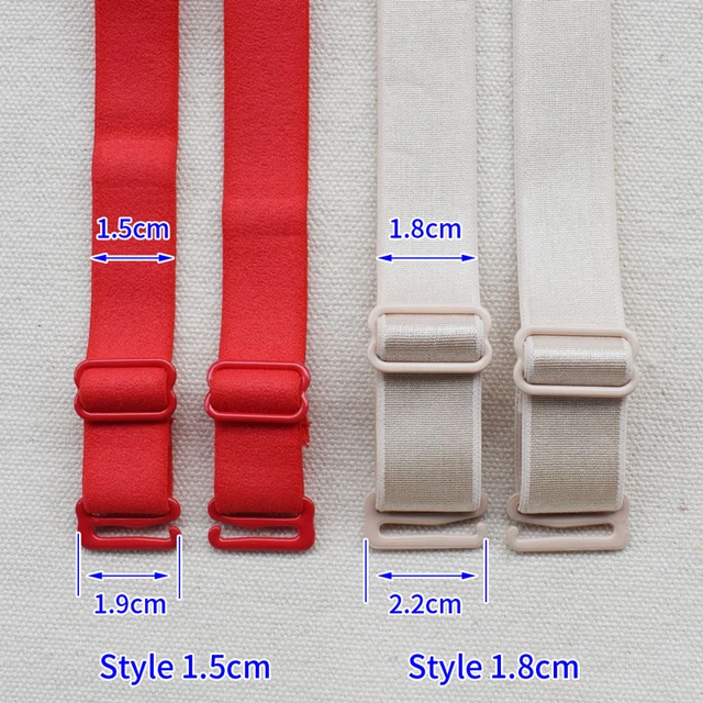2 pairs 60cm Shoulder Bra Straps Replacement 15mm 18mm Width Elastic  Adjustable Removable Multi Color Lady Bra Accessories - AliExpress