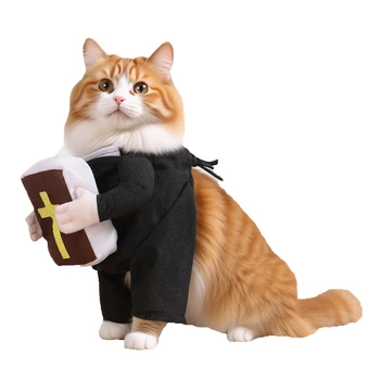 Halloween Pastor Costume for Cats and Dogs 1