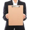 10 Pcs File Folder Document Board Clips Clamps White Metal Scissors Clipboard Holder Mountable Office Mini Binder 2