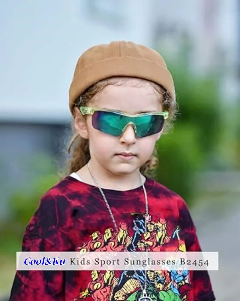 Kids Sunglasses Baseball Polarized TR90 Frame