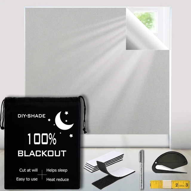 100% Verdunkelung fenster folie Privatsphäre UV-Sonnenschutz Verdunkelung  selbst klebendes Glas Vinyl für die Wärme isolierung Fenster tönung zu  Hause - AliExpress