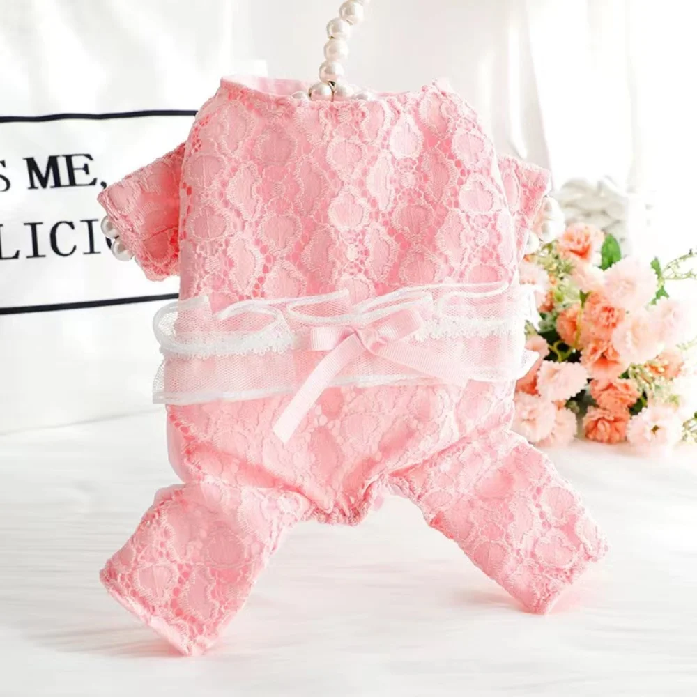 

Pet Jumpsuit Spring Summer Puppy Fashion Shirt Cat Sweet Desinger Pajamas Small Dog Cute Clothes Poodle Chihuahua Pomeranian