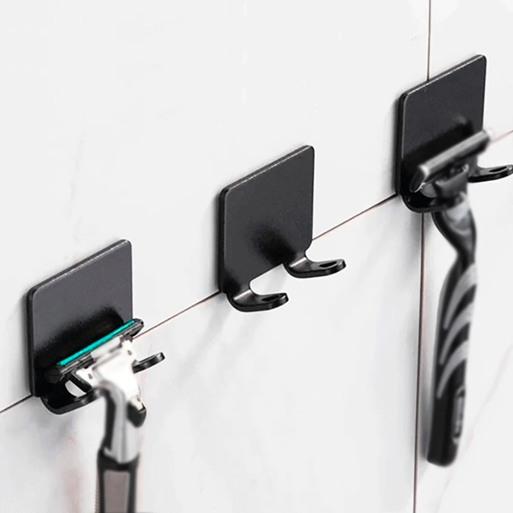 

Bathroom Shaver Holder Wall Mounted Cord Hooks Door-back Clothes Hook Self-adhesive Towel Hanger Beard Trimmer Hook Reusable