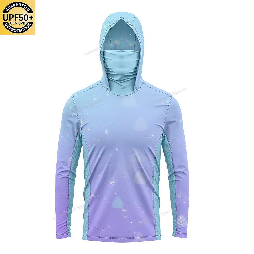 Felpa Con Cappuccio UPF 50+ Da Uomo, A Maniche Lunghe, Con - Foto 9