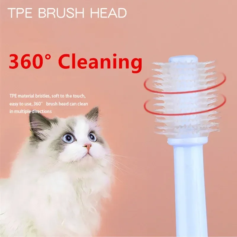 Soft Hair Mouth Cat Brush For Teeth Cleaning Grooming Cats Toothbrush Pet Products_voghion.com