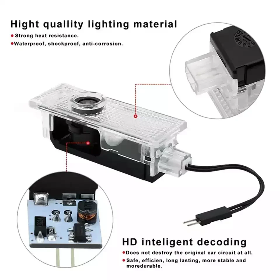 50th لسيارات BMW ضوء الباب 2 قطعة جديد BMW شعار ضوء الباب شبح الظل ضوء لسيارات BMW E90 E60 F18 E46 F30 F20 M2 M5 M3 E87 M4 X3 X5 X1