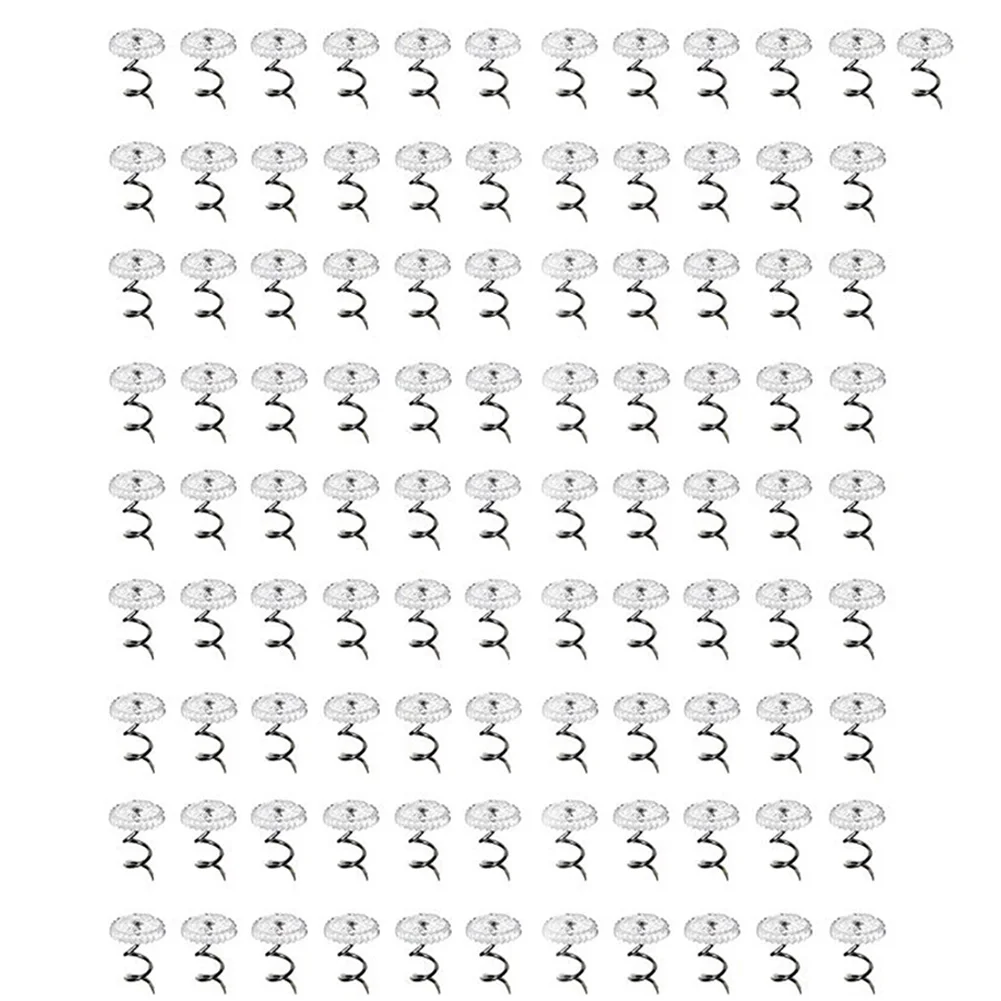 나선형 스테인리스 스틸 네일 의자 침대 스커트 가구 핀, 투명 소파 슬립 커버 ..