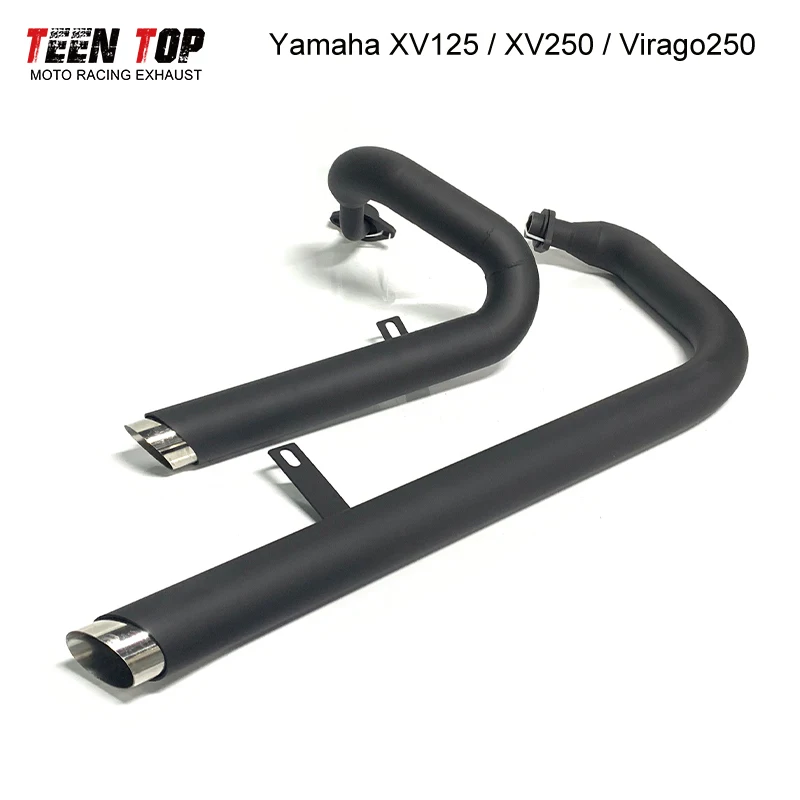 Exhaust System Pipe For Yamaha Virago 250 XV250 XV 125 XV 250 Exhaust Front Pipe XV125 Motorcycle Full - Image 3