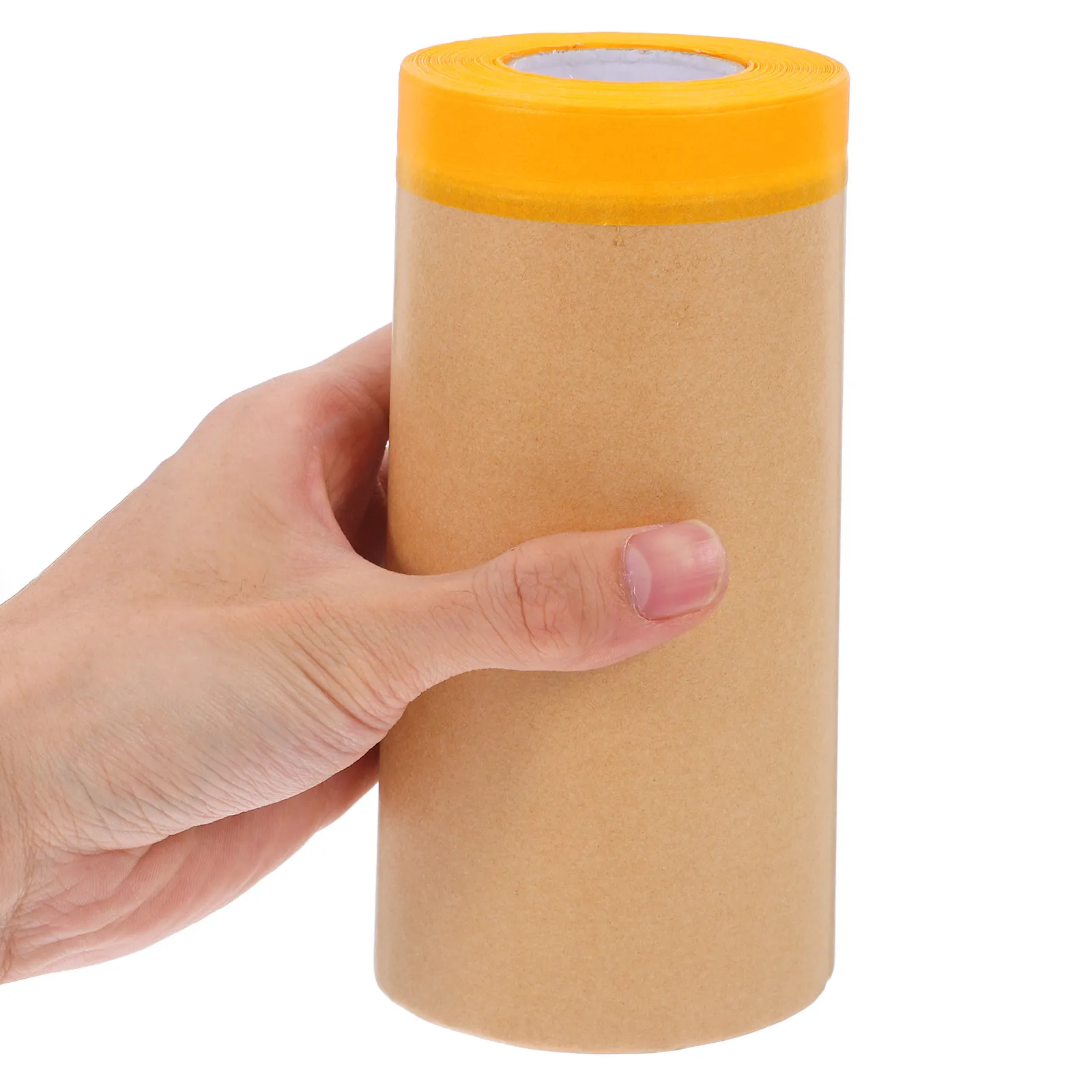 테이프가 있는 마스킹 페이퍼 100피트(30m) 헤비 듀티 페인터스 페이퍼 자동차 도색, 주택 개량, 방수 보호 랩, 차폐용