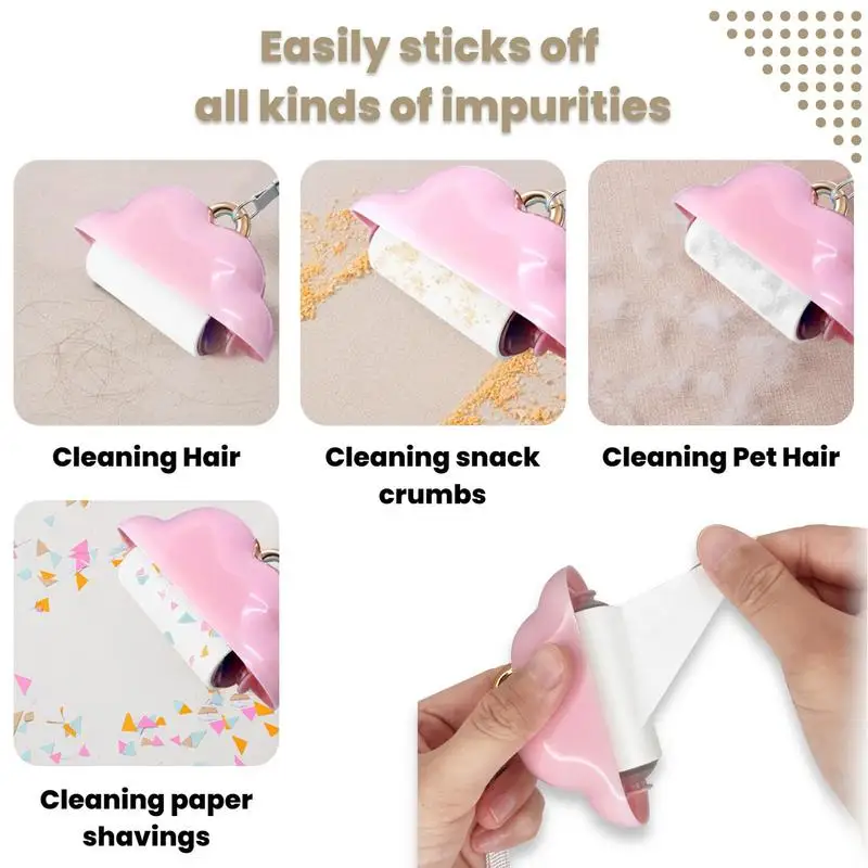 Lint Remover Pet Lint Removal Brush Small Hair Remover Portable Clothing With 4 Refills For Coverlet Furniture
