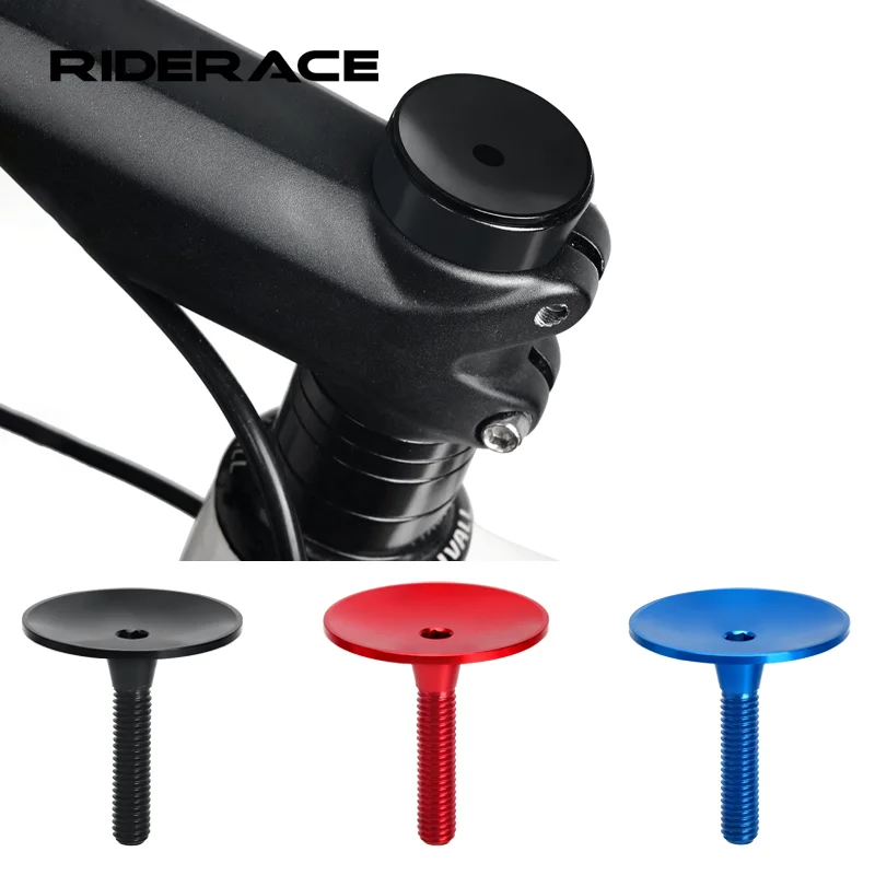 Bicycle Headset Top Cap For 28.6mm Fork Tube Cover Aluminum Alloy Road Bike Stem Top Cap Screw