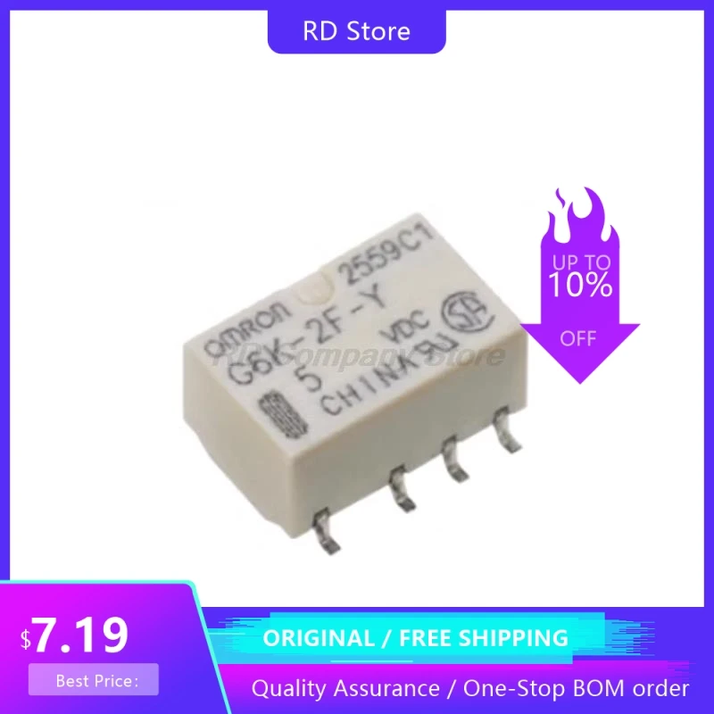 

5PCS G6K-2F-Y-L-TR New Original In stock Free Shipping