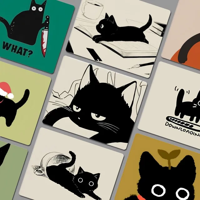 Black Cat Mousepad 1